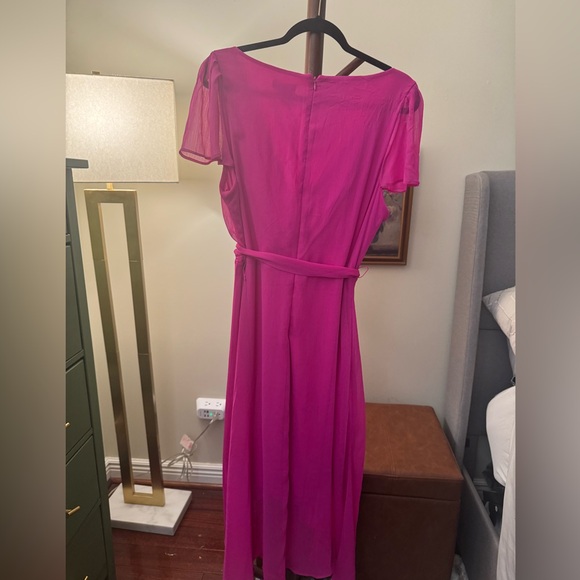 DKNY Women's Pink Wrap Dress NWT - Picture 4 of 5